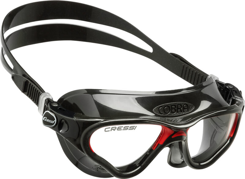 Cressi COBRA GOGGLES BLACK/FRAME BLACK RED - Image 2