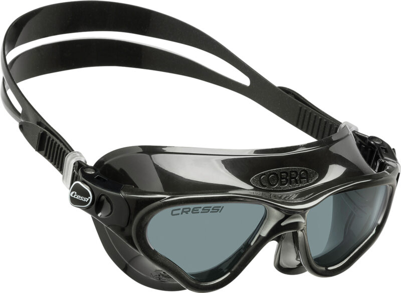 Cressi COBRA GOGGLES BLACK/FRAME BLACK SMOKED LENS
