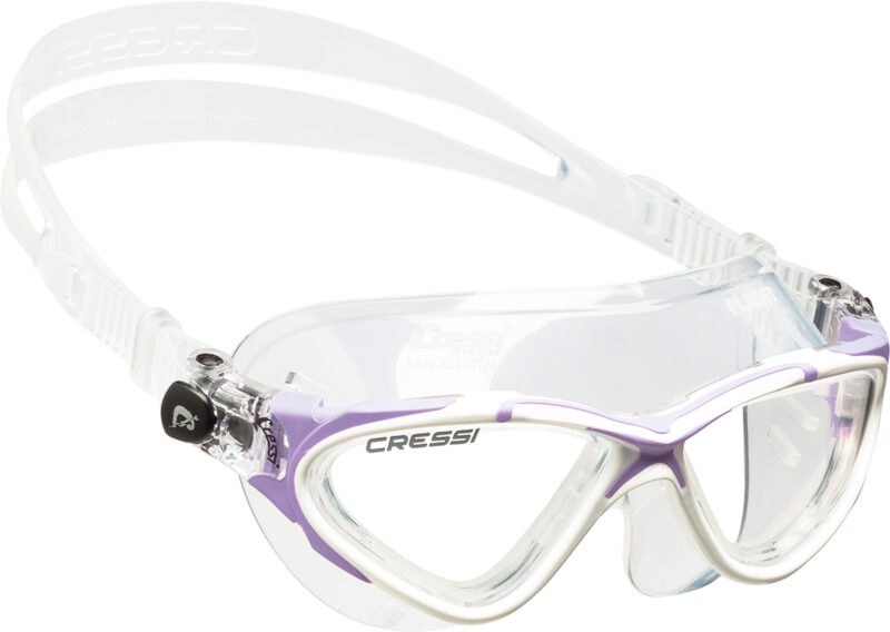 Cressi PLANET GOGGLES SIL CLEAR/FRAME WHITE LILAC - Image 2