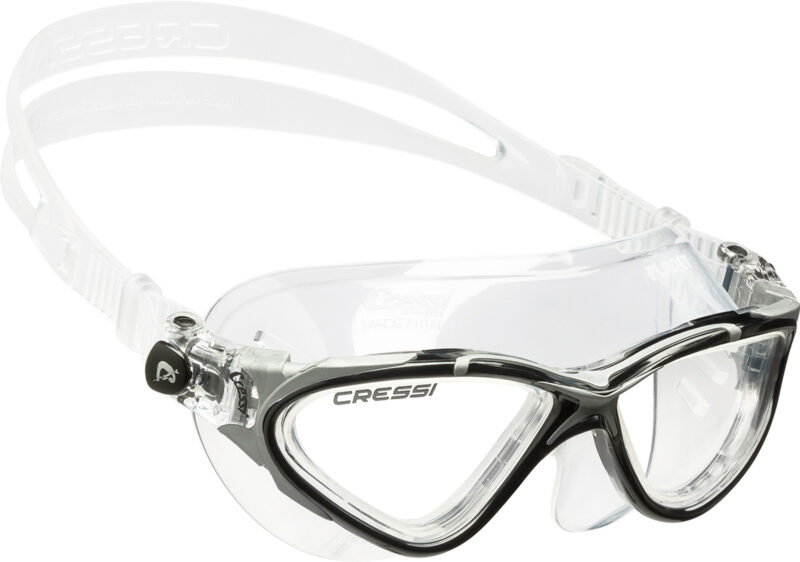 Cressi PLANET GOGGLES SIL CLEAR/FRAME BLACK SILVER