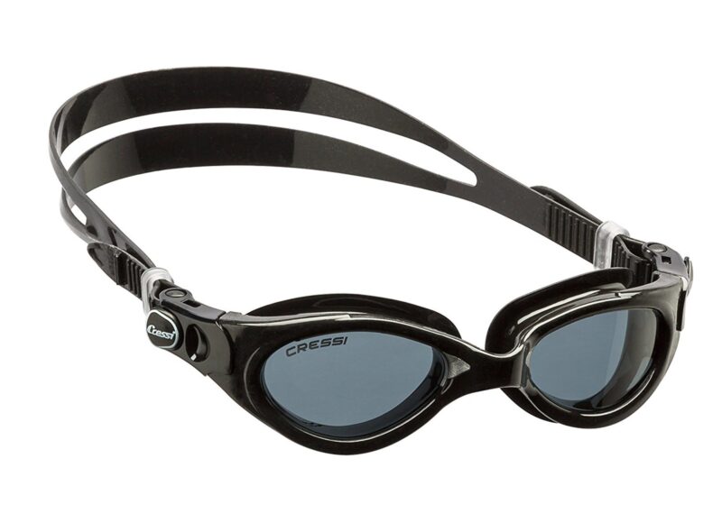 Cressi FLASH LADY GOGGLES BLACK/FRAME BLACK GREY SMOKED LENS - Image 2