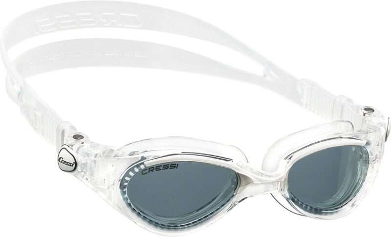 Cressi FLASH LADY GOGGLES CLEAR/FRAME CLEAR WHITE SMOKED LENS
