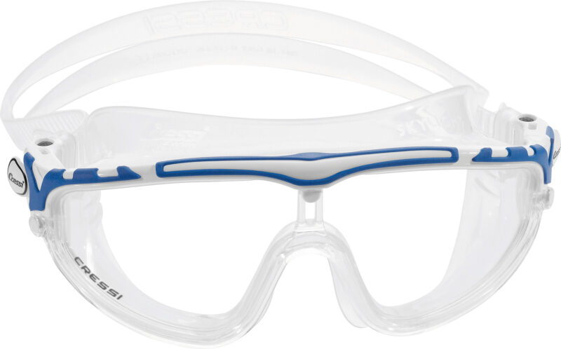 Cressi SKYLIGHT GOGGLES SIL CLEAR/FRAME WHITE BLUE - Image 4