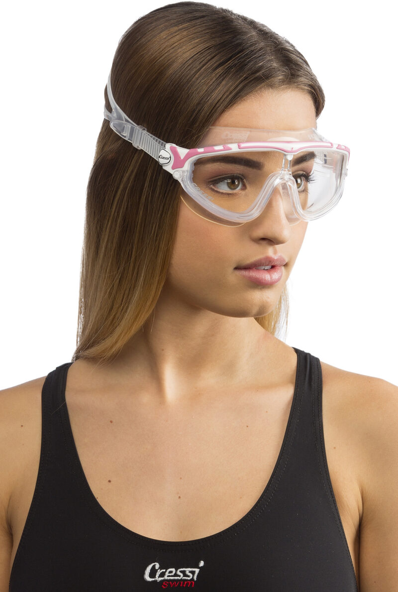 Cressi SKYLIGHT GOGGLES SIL CLEAR/FRAME WHITE PINK - Image 4