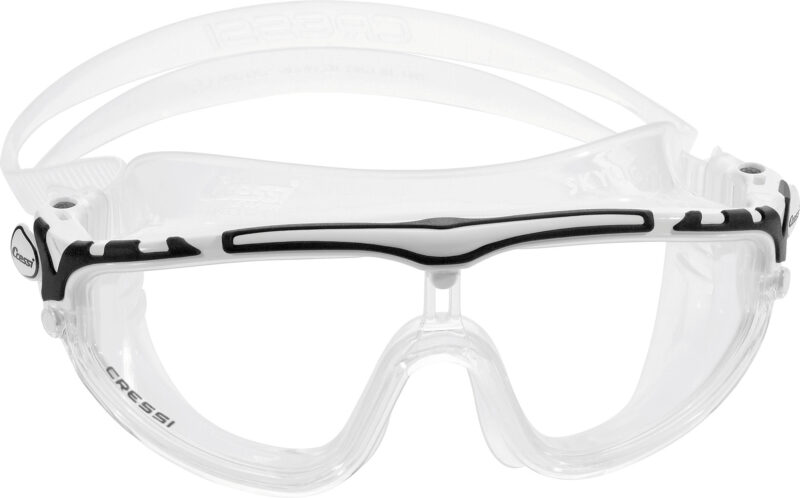 Cressi SKYLIGHT GOGGLES SIL CLEAR/FRAME WHITE BLACK