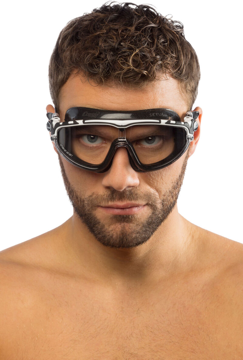 Cressi SKYLIGHT GOGGLES SIL BLACK/FRAME WHITE BLACK - Image 4