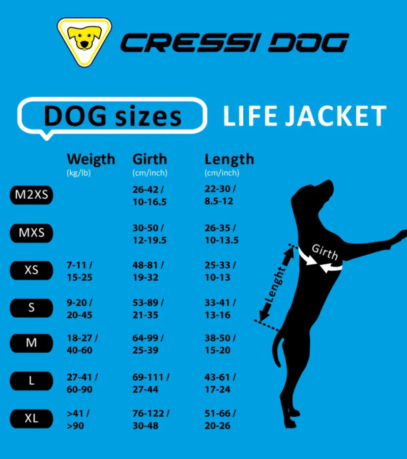 Cressi DOG LIFE JACKET SIZE M2XS - Image 19