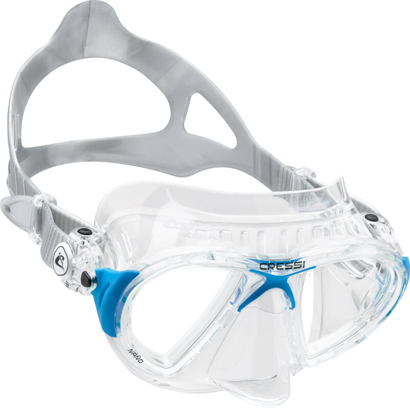 Cressi NANO MASK SIL CRYSTAL/FRAME BLUE