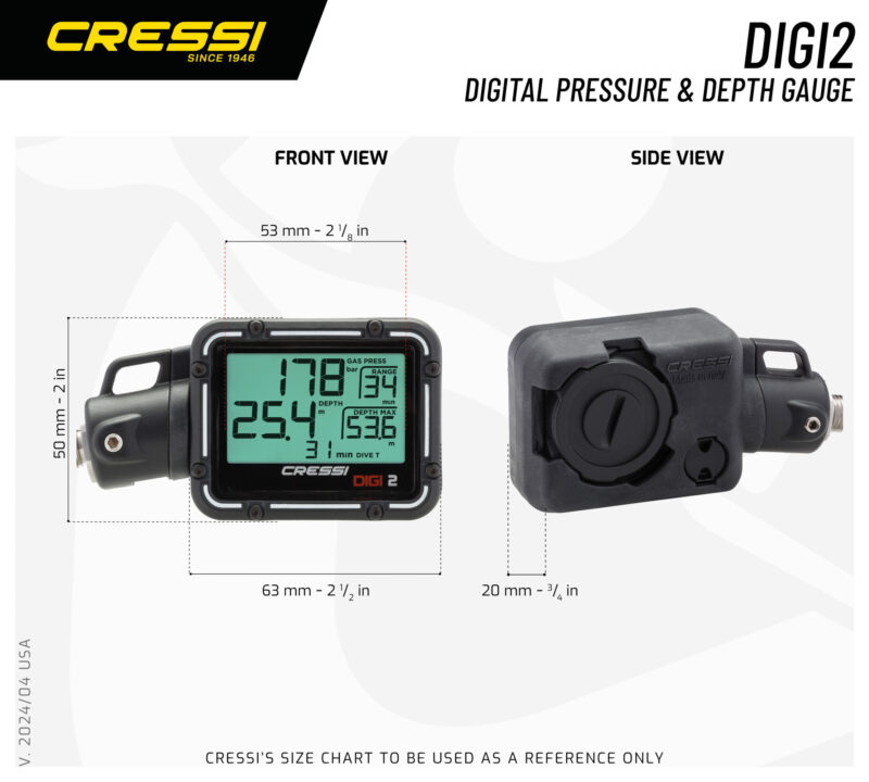 Cressi DIGI2 DIGITAL CONSOLE PINK