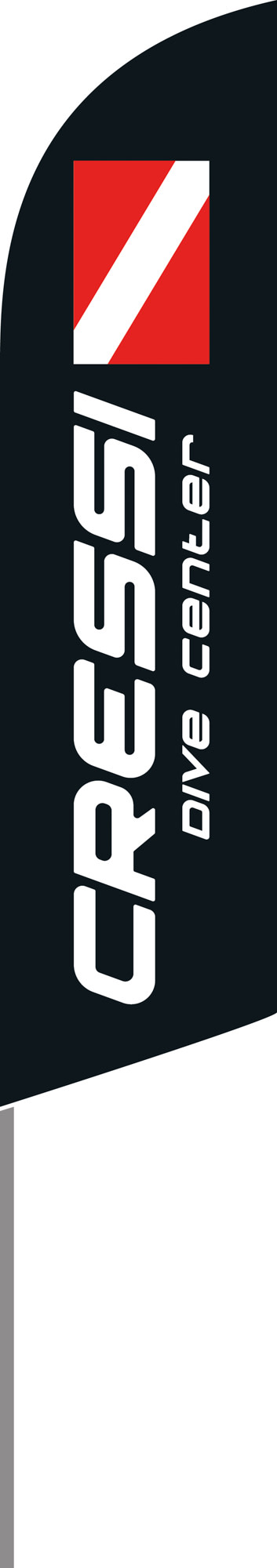 Cressi Cressi Dive Center Wing Flag [60 x 240 cm]