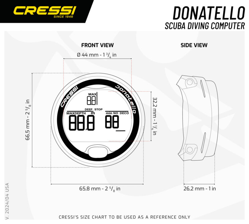 Cressi DONATELLO DIVING COMPUTER BLACK/BLUE - Image 9