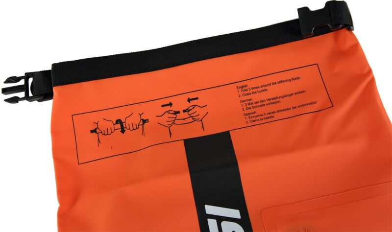 Cressi DRY BAG PREMIUM 20L BI-COLOR BLACK ORANGE - Image 2