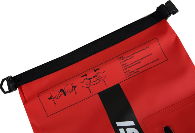 Cressi DRY BAG PREMIUM 20L BI-COLOR BLACK RED - Image 4