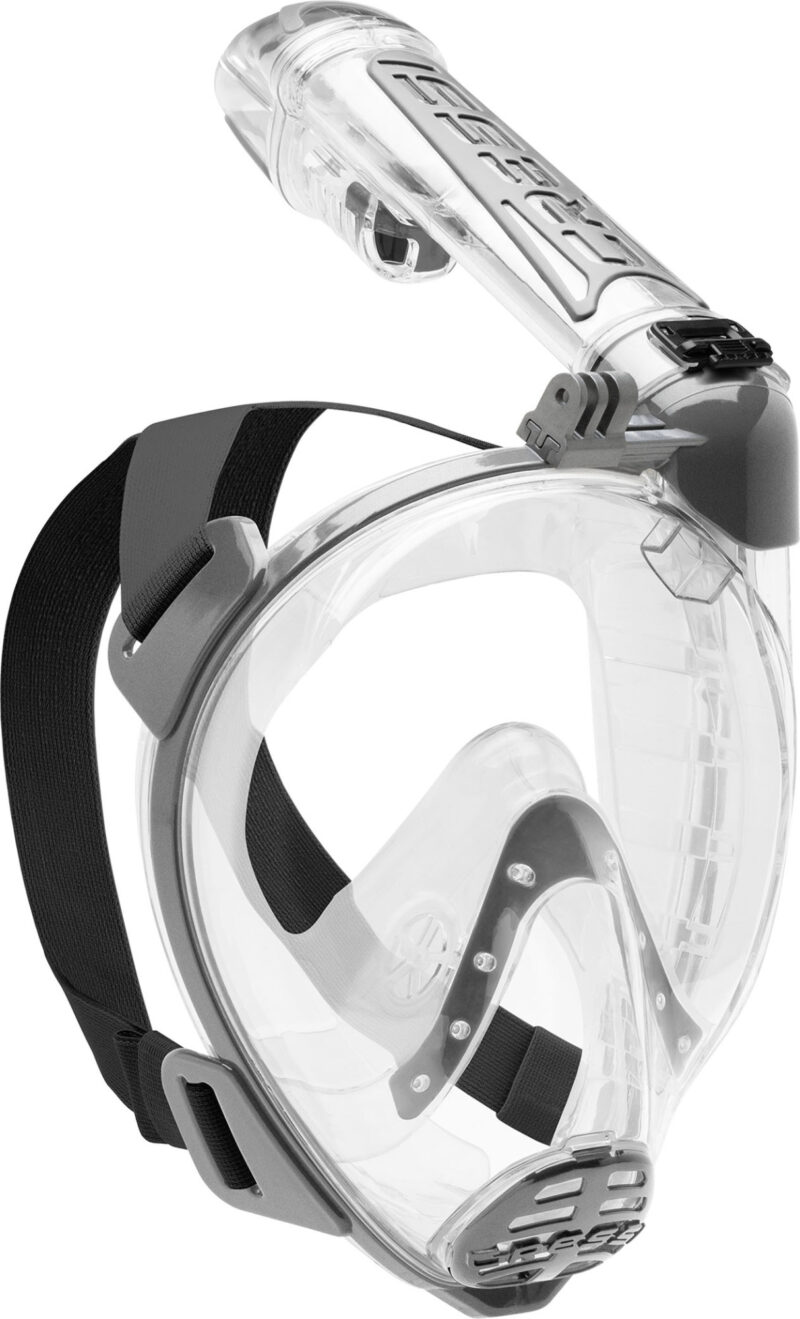 Cressi DUKE ACTION FULL FACE MASK CLEAR/SILVER S/M - Image 3