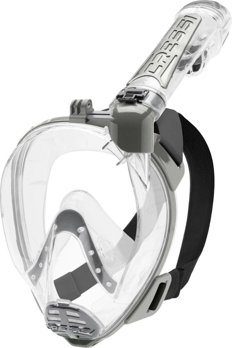 Cressi DUKE ACTION FULL FACE MASK CLEAR/SILVER S/M - Image 2
