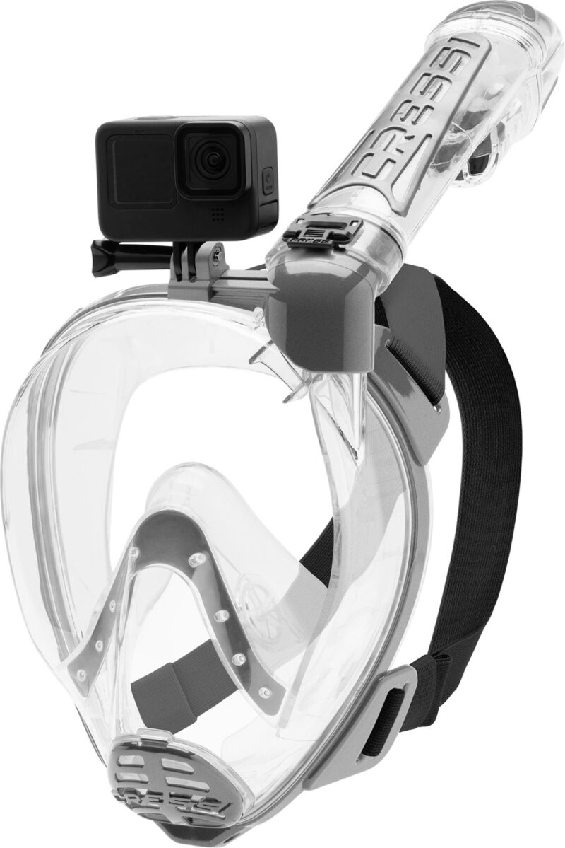 Cressi DUKE ACTION FULL FACE MASK CLEAR/SILVER S/M - Image 5