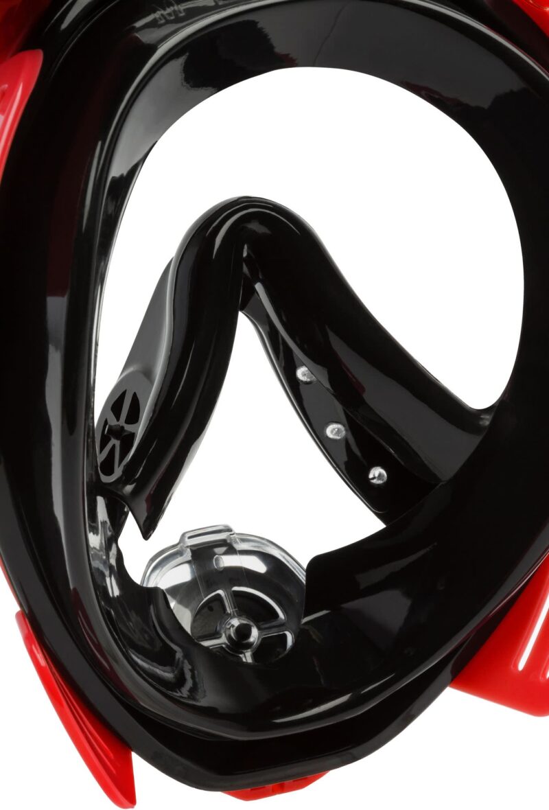 Cressi DUKE DRY FULL FACE MASK BLACK/RED S/M - Image 5