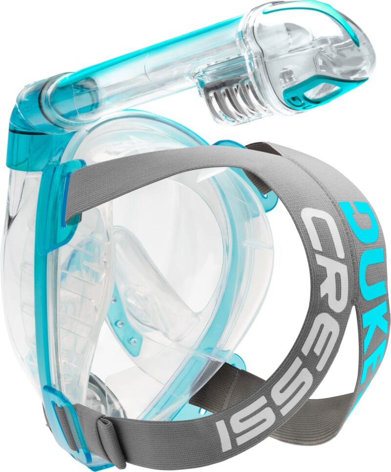 Cressi DUKE DRY FULL FACE MASK CLEAR/AQUAMARINE M/L - Image 3