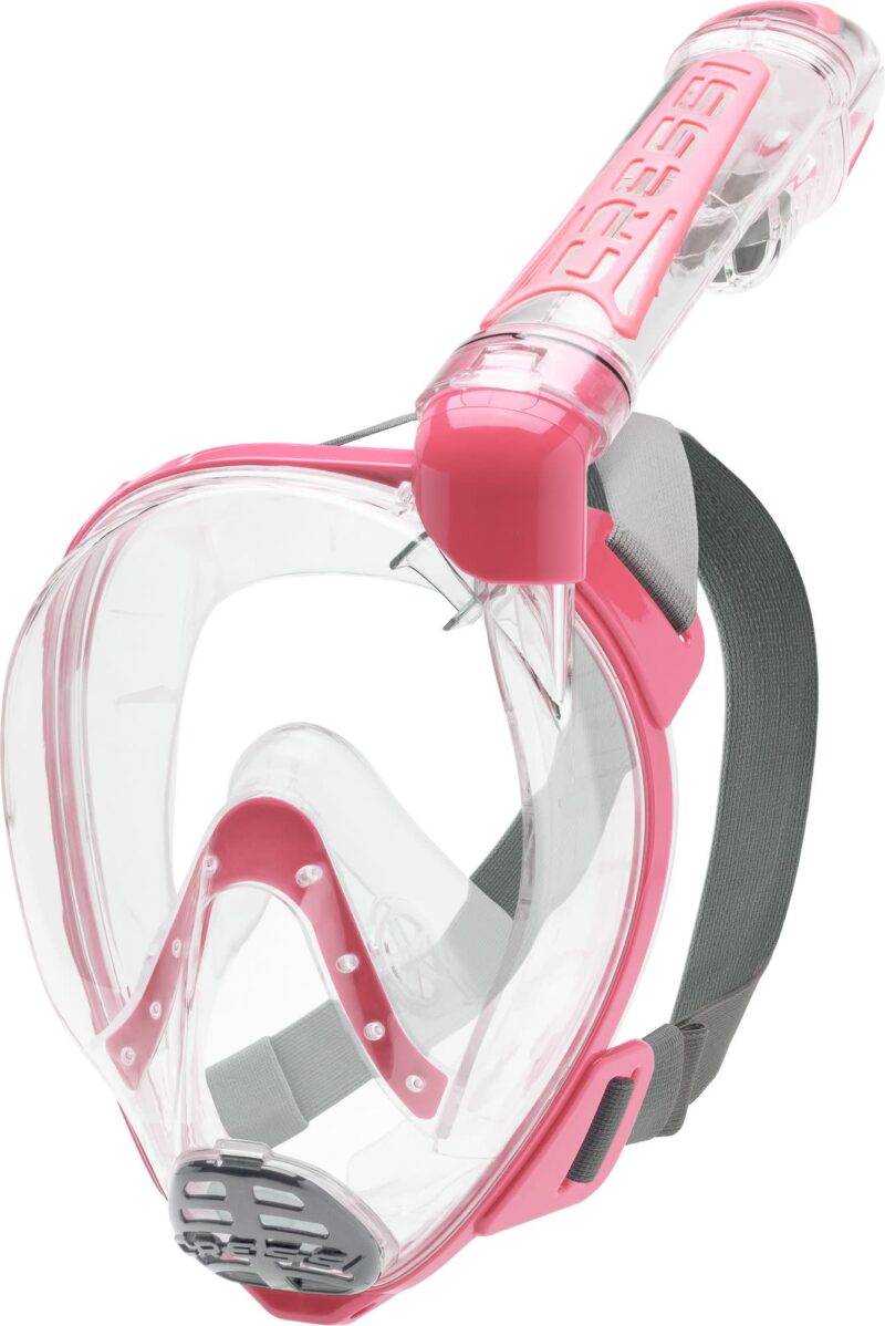 Cressi DUKE DRY FULL FACE MASK CLEAR/PINK M/L