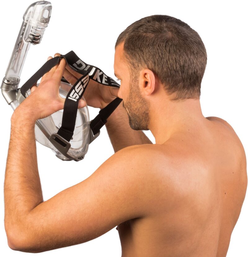 Cressi DUKE DRY FULL FACE MASK CLEAR/SILVER S/M - Image 8