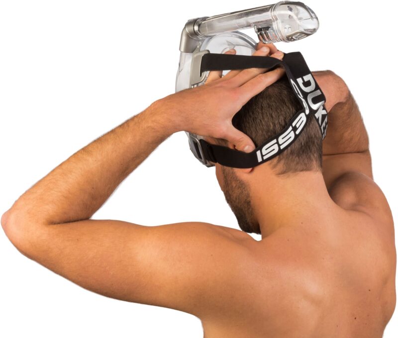 Cressi DUKE DRY FULL FACE MASK CLEAR/SILVER S/M - Image 10