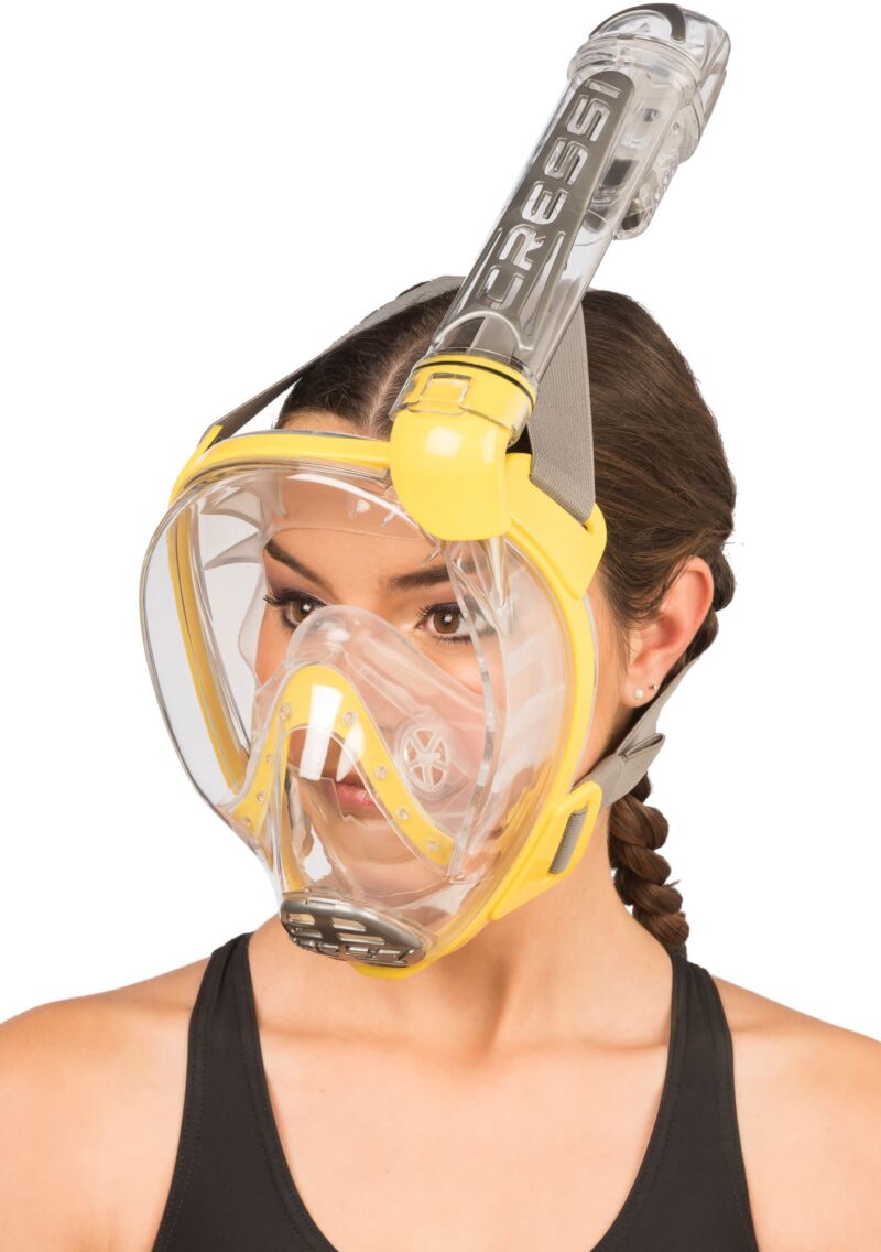 Cressi DUKE DRY FULL FACE MASK CLEAR/YELLOW S/M - Image 14