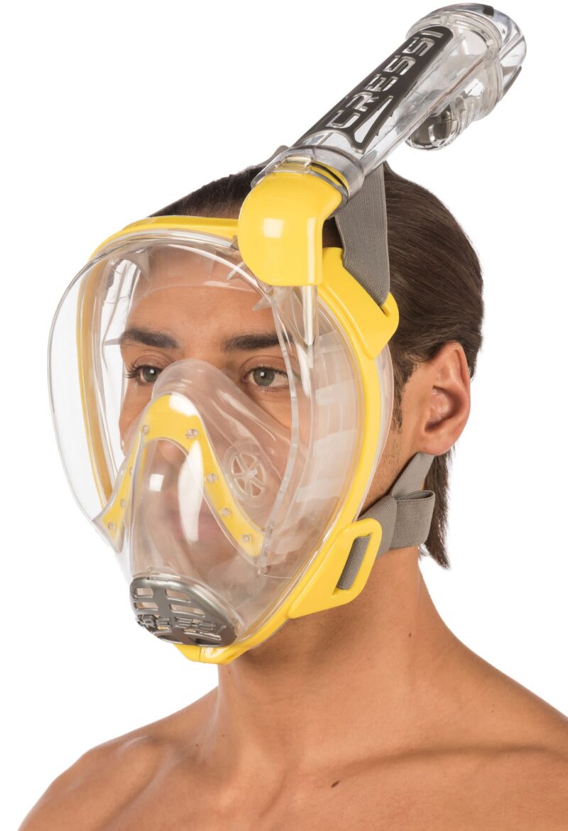 Cressi DUKE DRY FULL FACE MASK CLEAR/YELLOW S/M - Image 9