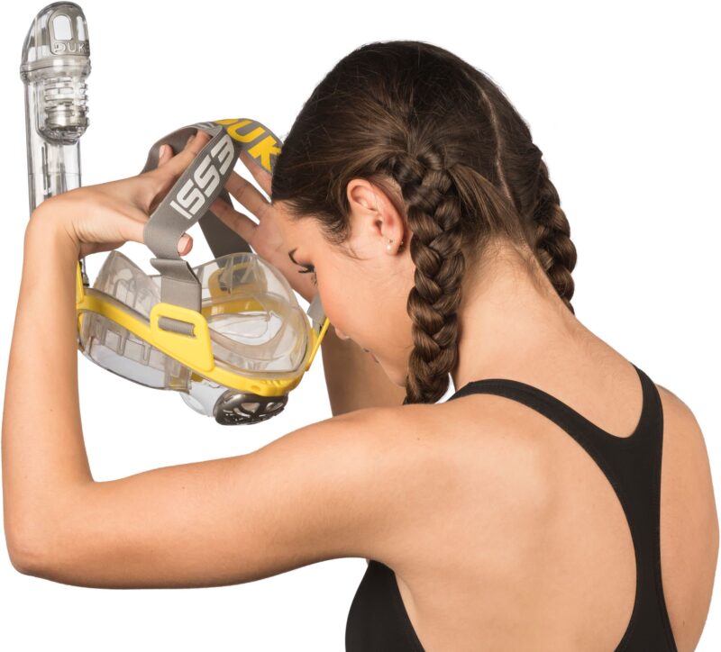 Cressi DUKE DRY FULL FACE MASK CLEAR/YELLOW S/M - Image 7