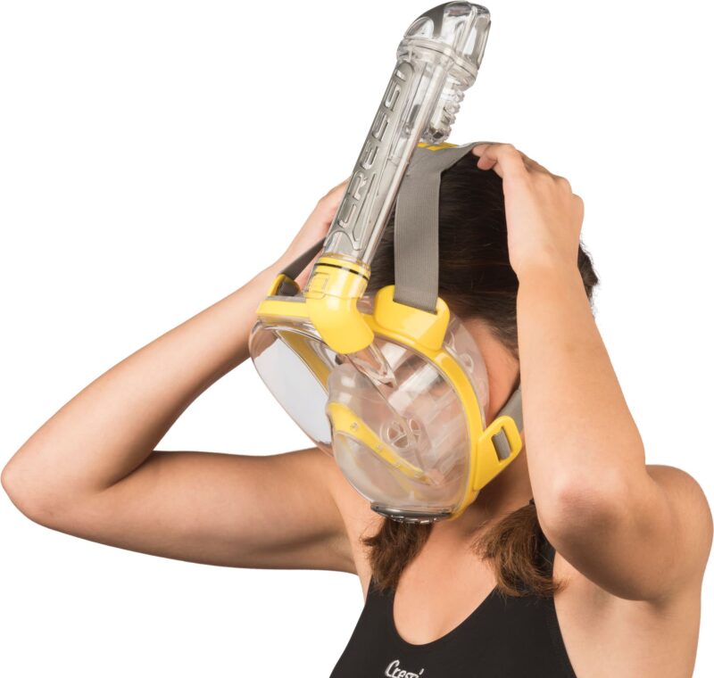 Cressi DUKE DRY FULL FACE MASK CLEAR/YELLOW S/M - Image 13