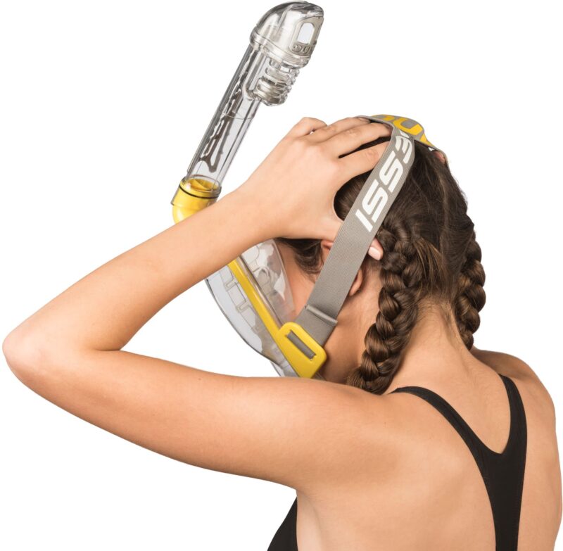 Cressi DUKE DRY FULL FACE MASK CLEAR/YELLOW S/M - Image 12