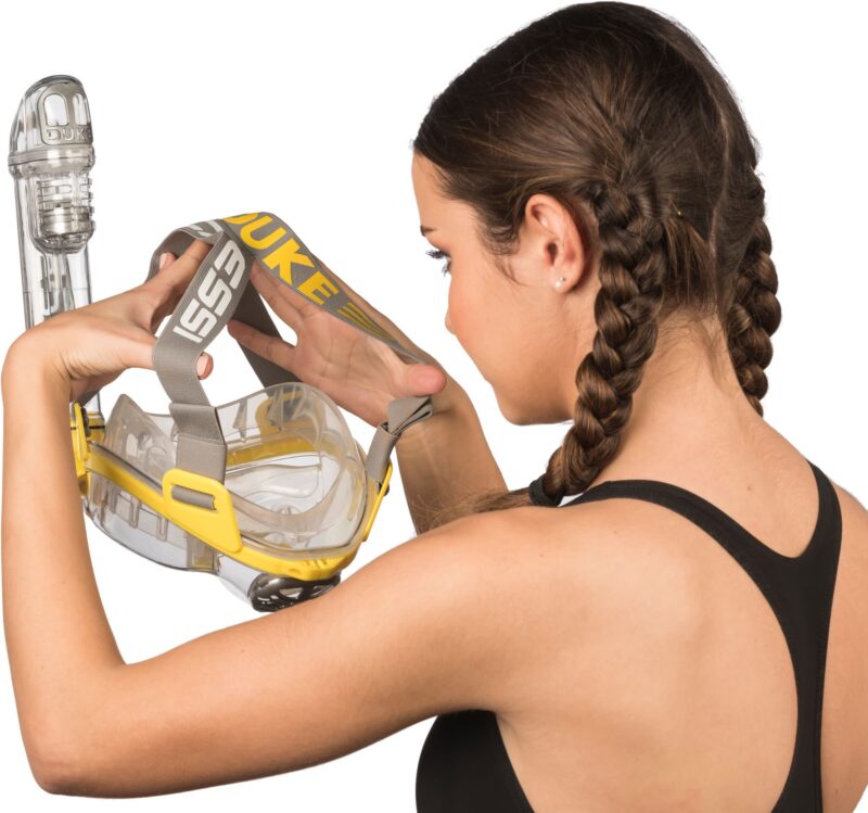 Cressi DUKE DRY FULL FACE MASK CLEAR/YELLOW S/M - Image 16