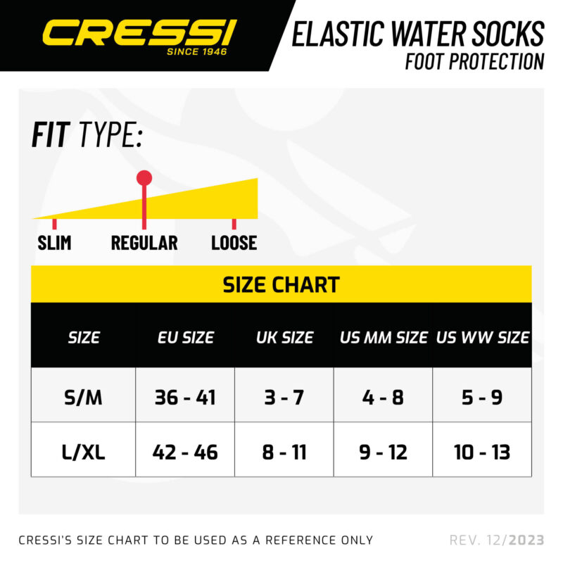 Cressi FINS SOCKS BLACK S/M - Image 4