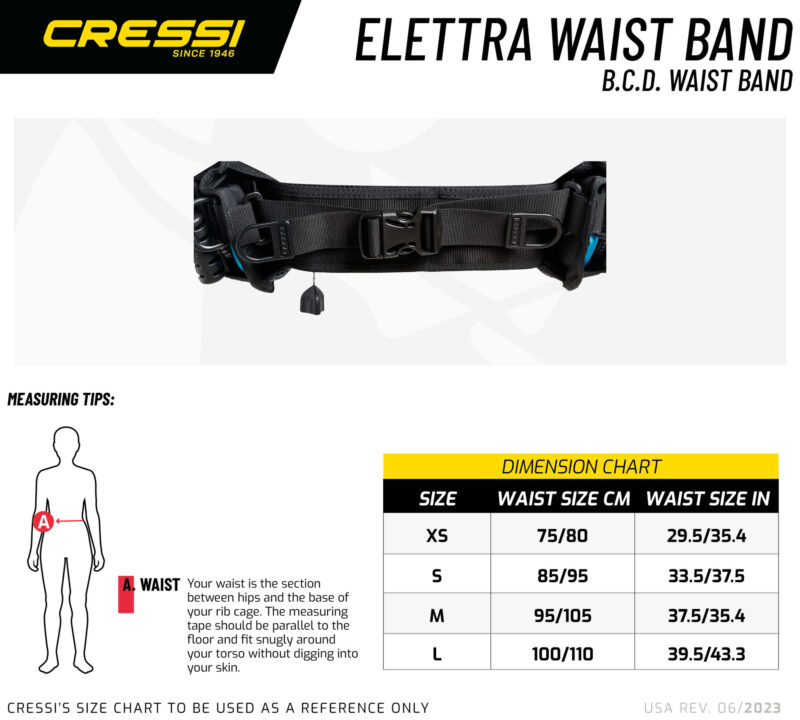 Cressi CUMMERBAND TYPE D XS - ELETTRA