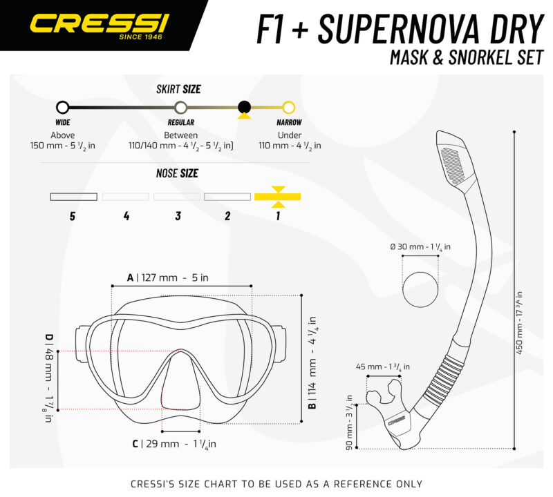Cressi F1 CLEAR + DRY COMBO CLEAR/SILVER - Image 2