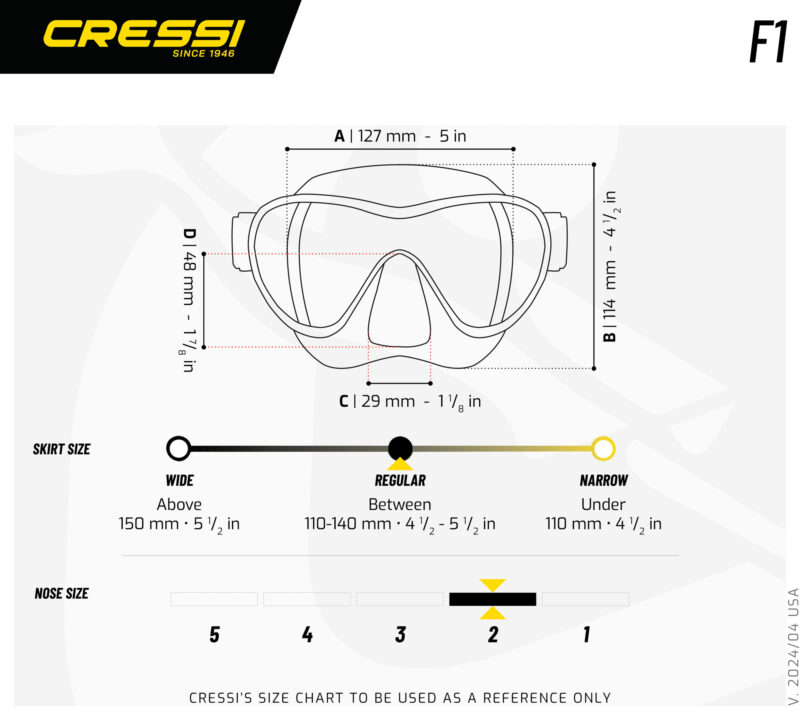 Cressi F1 MASK TURQUOISE - Image 11