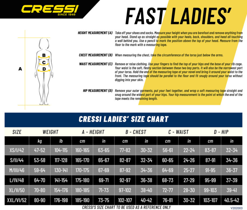 Cressi FAST LADY MONOPIECE WETSUIT 7mm M/3 - Image 7