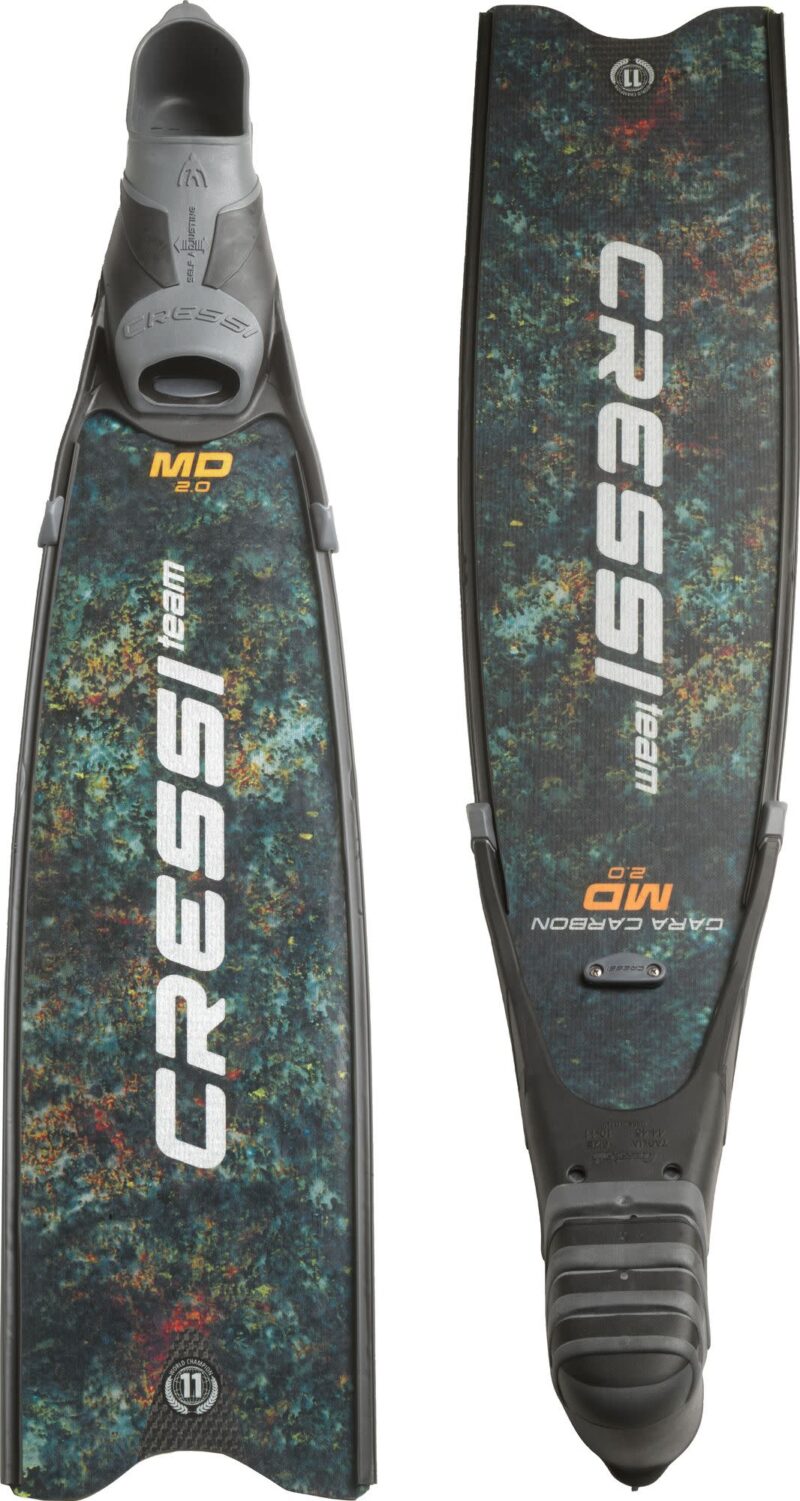 Cressi GARA TURBO CARBON FINS MD GREEN CAMOU 40/41 - Image 6