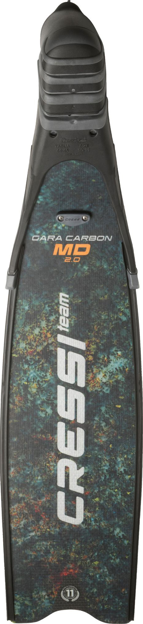 Cressi GARA TURBO CARBON FINS MD GREEN CAMOU 38/39 - Image 4