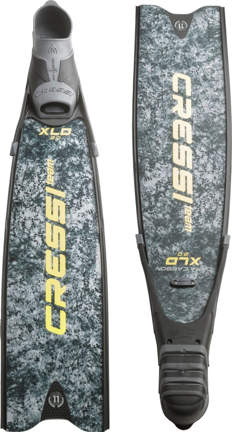 Cressi GARA TURBO CARBON FINS XLD GREY CAMOU 42/43 - Image 4