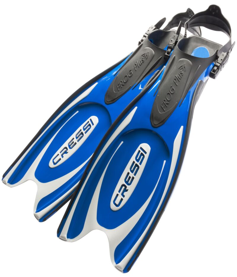 Cressi FROG PLUS FINS BLUE/SILVER S/M - Image 4