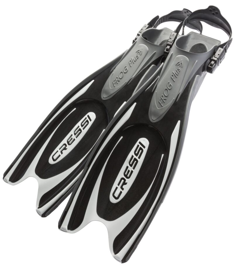 Cressi FROG PLUS FINS BLACK/SILVER L/XL - Image 3