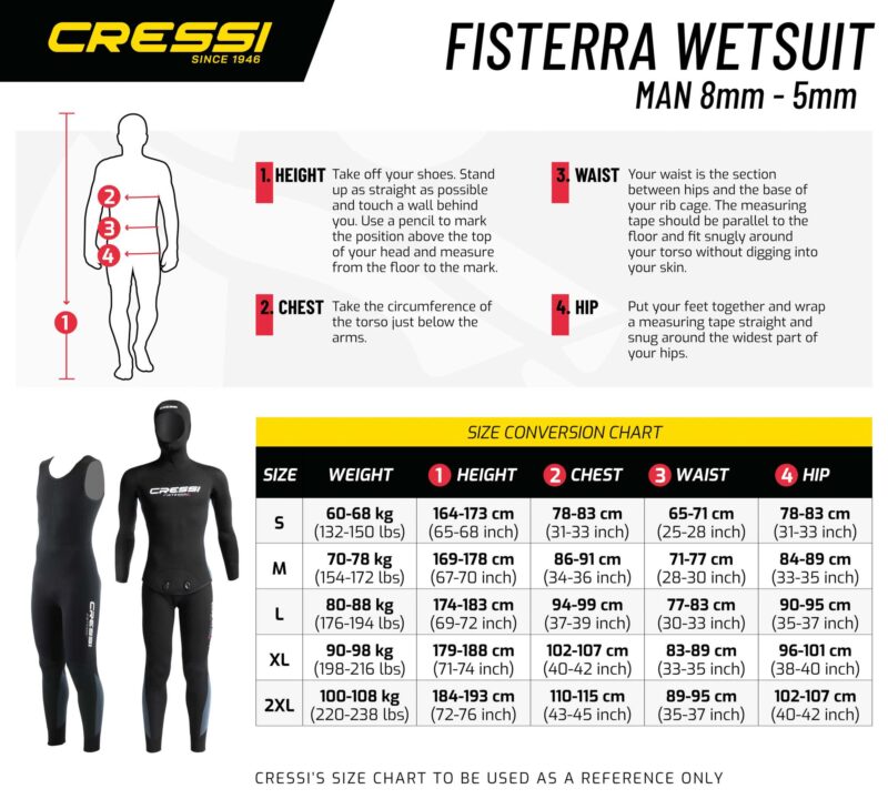 Cressi FISTERRA 2-PIECE WETSUIT 8mm 2XL/6 - Image 15
