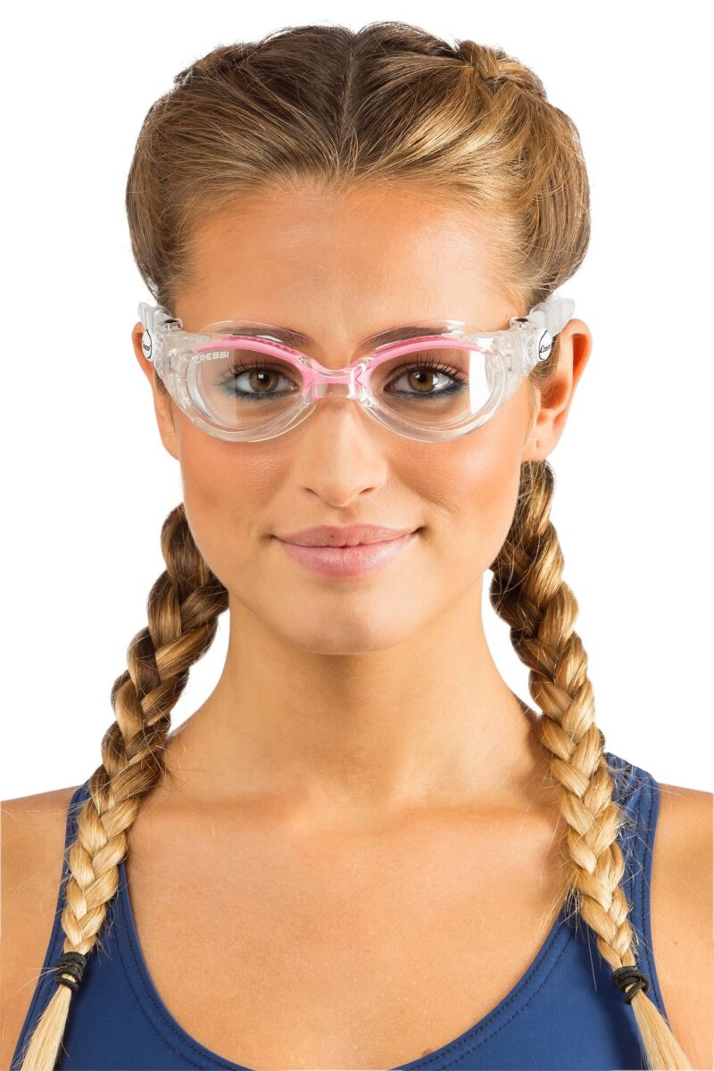 Cressi FLASH LADY GOGGLES CLEAR/FRAME CLEAR PINK - Image 3