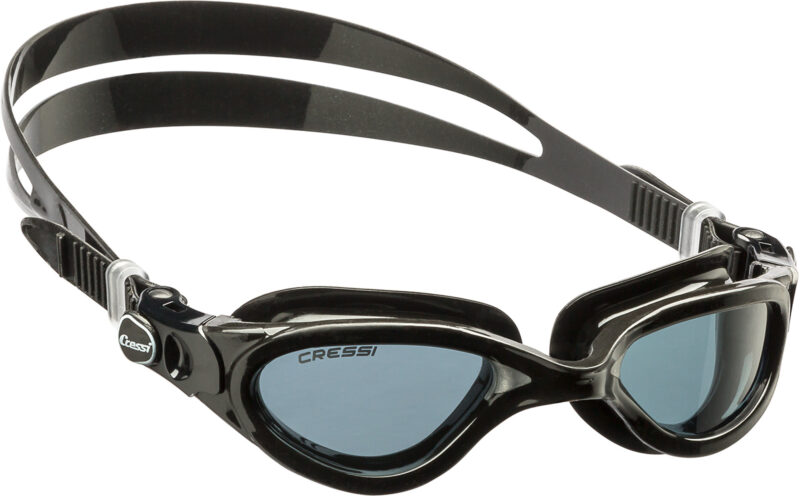 Cressi FLASH GOGGLES BLACK/FRAME BLACK GREY SMOKED LENS - Image 2