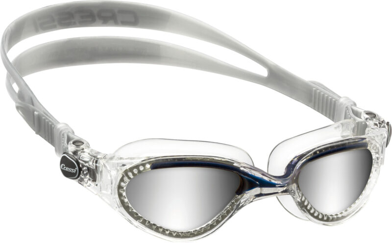 Cressi FLASH GOGGLES CLEAR/FRAME CLEAR BLUE MIRRORED LENS - Image 2