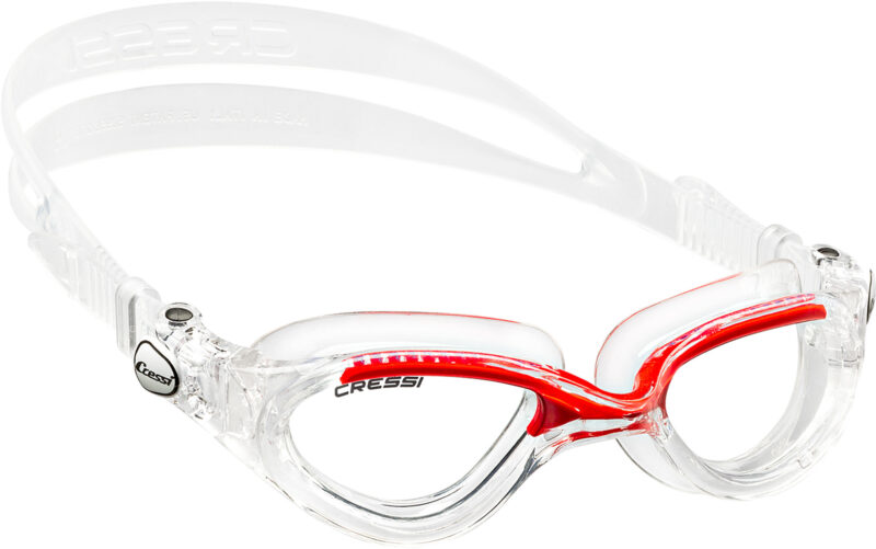 Cressi FLASH GOGGLES CLEAR/FRAME CLEAR RED - Image 2
