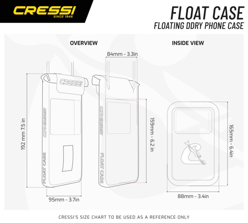 Cressi FLOAT CASE FLOATING DRY PHONE CASE BLACK 6'' - Image 4