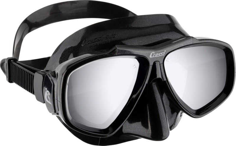 Cressi FOCUS MASK BLACK/BLACK SPECTRA MIRRORED LENSES SILVER - Image 3