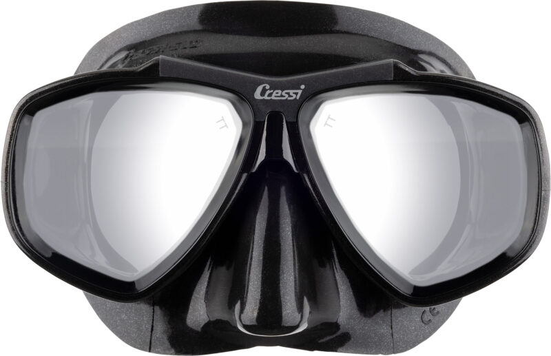Cressi FOCUS MASK BLACK/BLACK SPECTRA MIRRORED LENSES SILVER - Image 2