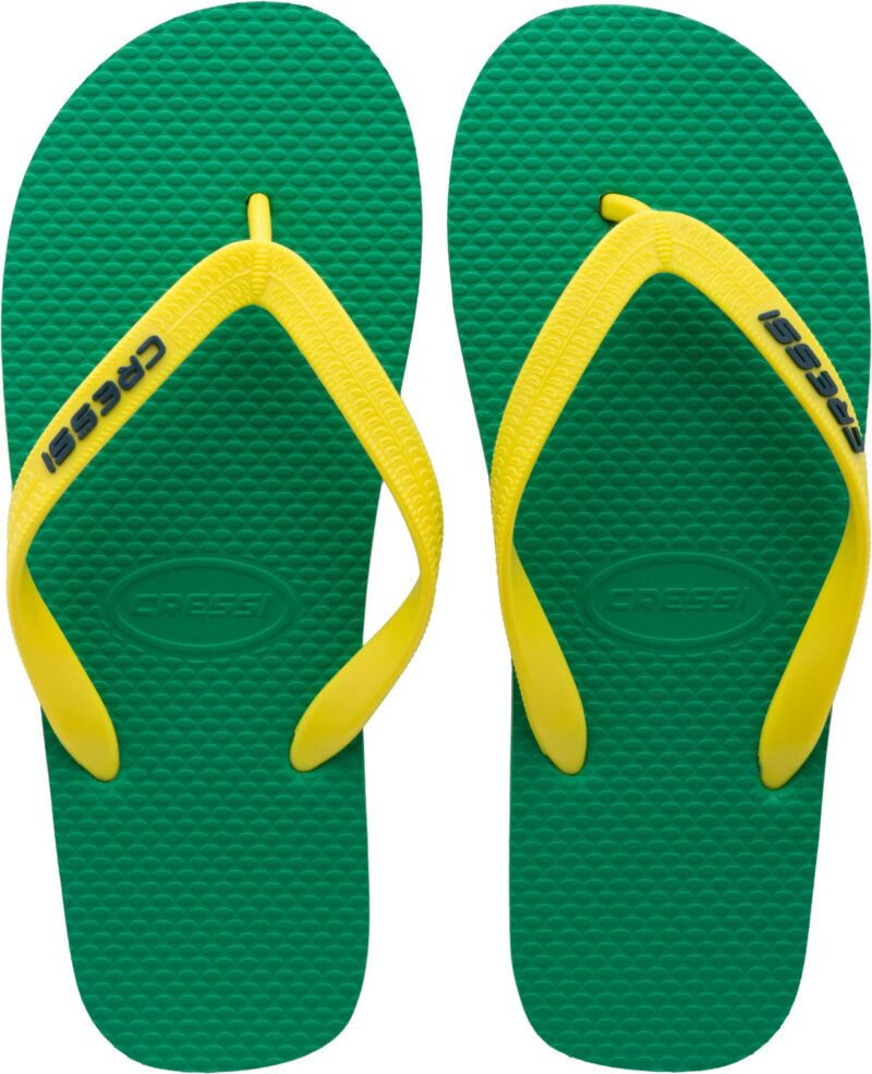 Cressi BEACH FLIP FLOPS GREEN/YELLOW 43/44 - Image 2